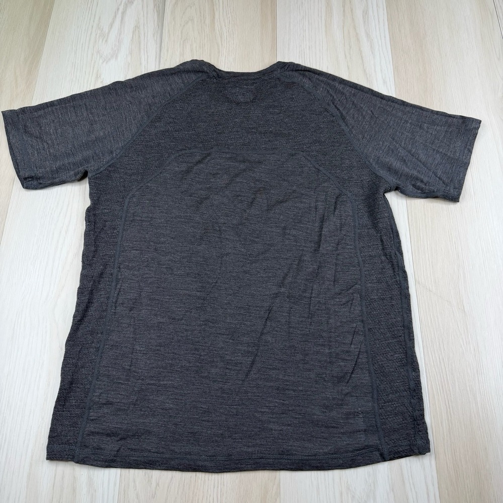 Woolly Men's 100% Merino Wool Short Sleeve Gray Tee T-Shirt Size L Large - Picture 8 of 11